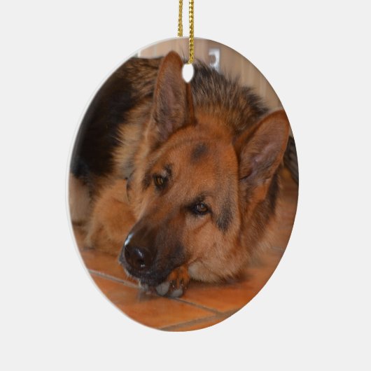German Shepard ~ Design Stella Keramisch Ornament (Rechts)