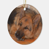 German Shepard ~ Design Stella Keramisch Ornament (Links)