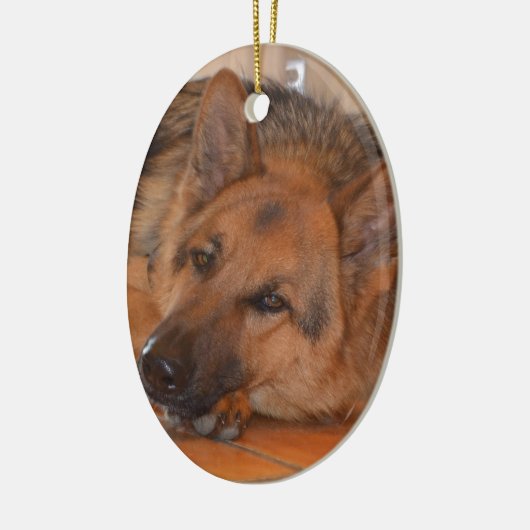 German Shepard ~ Design Stella Keramisch Ornament (Links)