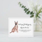 German Shepard Dog Real Estate Purchase Marketing Briefkaart (Staand voorkant)