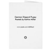 German Shepard Puppy-Pastels (Achterkant)