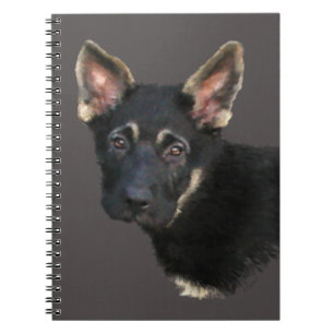 German Shepard Puppy-Pastels Notitieboek