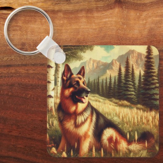 German Shepard Sleutelhanger (Voorkant)