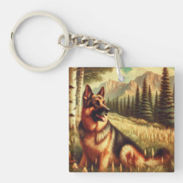 German Shepard Sleutelhanger