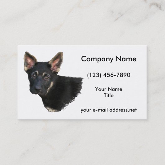 German Shepard Visitekaartje (Voorkant)