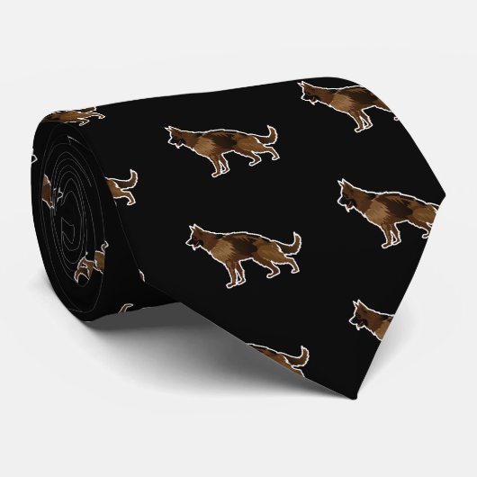 German Sheperd Stropdas (Opgerold)