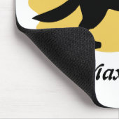 German Shephard Silhouette mousepad Muismat (Hoek)