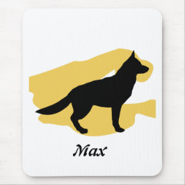 German Shephard Silhouette mousepad Muismat