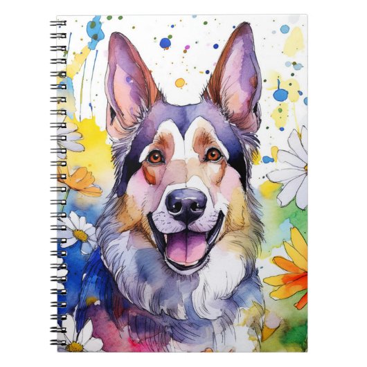 German Shephard Spiral Notitieboek (Voorkant)