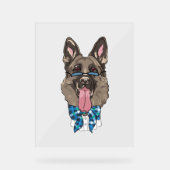 German Shepherd Acryl Bord (Voorkant)