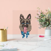 German Shepherd Acryl Bord (Huwelijk)