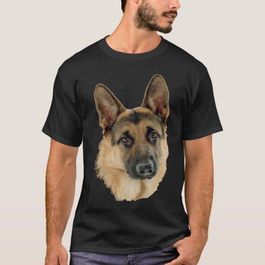 German Shepherd Afbeelding T-shirt (Voorkant)