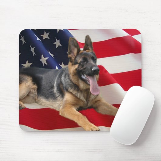 German Shepherd All American Mousepad Muismat (Met muis)