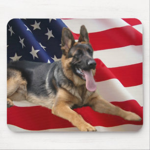 German Shepherd All American Mousepad Muismat