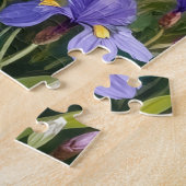 German Shepherd Alpine Iris Art Legpuzzel (Zijkant)