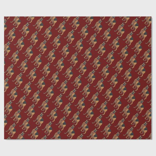 German Shepherd Alsatian Cadeaupapier (Vlak)