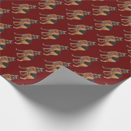 German Shepherd Alsatian Cadeaupapier (Hoek)