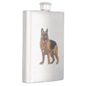 German Shepherd Alsatian Flacon (Rechts)