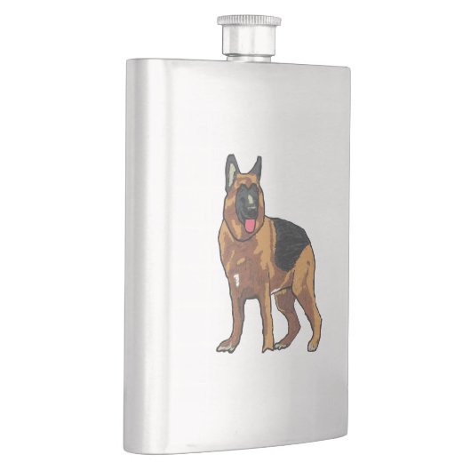 German Shepherd Alsatian Flacon (Rechts)