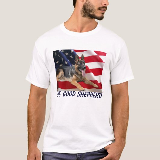 German Shepherd America T-Shirt (Voorkant)