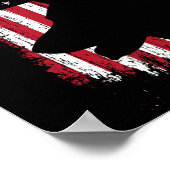 German Shepherd American Flag Shirt Usa Patriotic Poster (Hoek)
