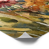 German Shepherd Among Vibrant Wildflowers Poster (Hoek)