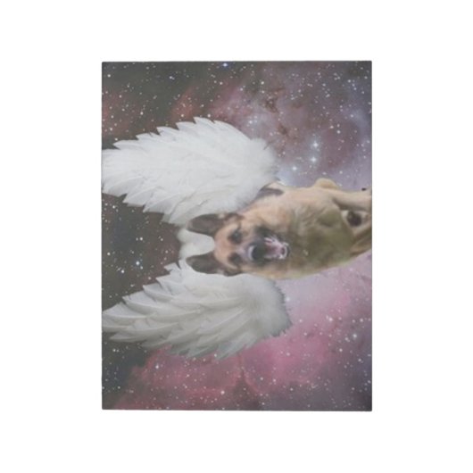 German Shepherd Angel Notitieblok (Linkerzijde)