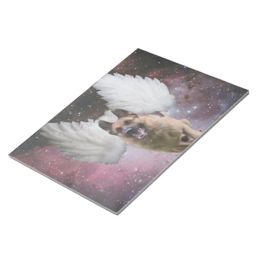 German Shepherd Angel Notitieblok (Schuin)