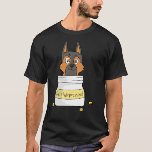 German Shepherd Antidepressant T-shirt