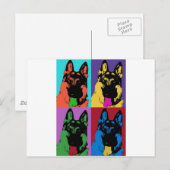 German Shepherd Art Briefkaart (Voorkant / Achterkant)