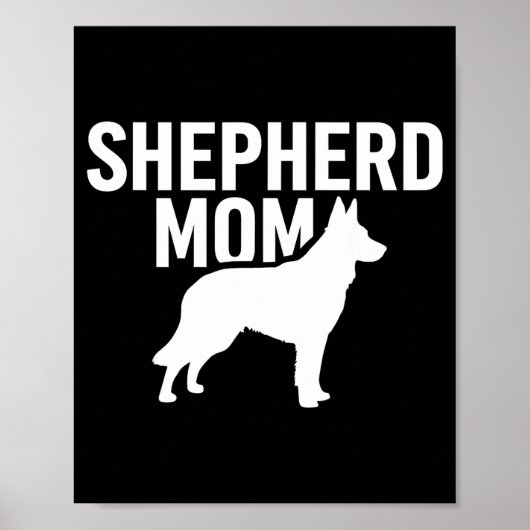 German Shepherd Art For Women Girls German Shepher Poster (Voorkant)