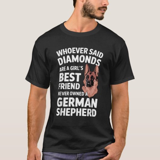 German Shepherd Art For Women Girls German Shepher T-shirt (Voorkant)