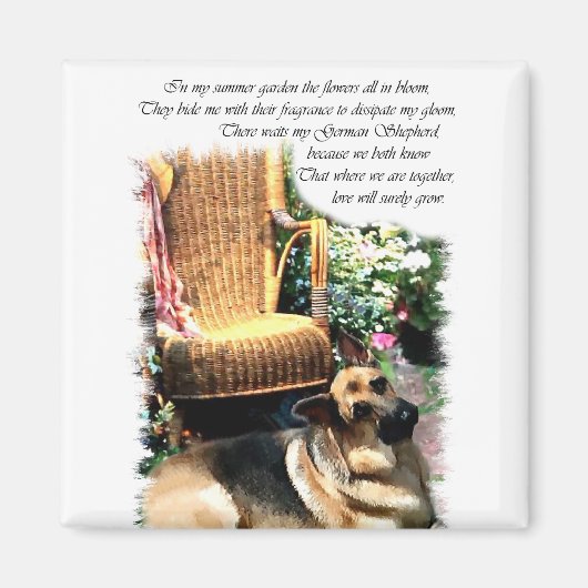 German Shepherd Art Gifts Magneet (Voorkant)