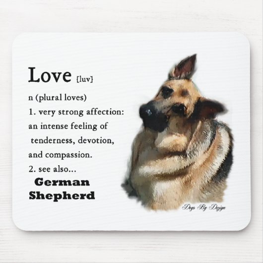 German Shepherd Art Gifts Muismat (Voorkant)