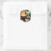 German Shepherd Art Gifts Ronde Sticker (Tas)