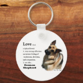 German Shepherd Art Gifts Sleutelhanger (Voorkant)