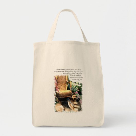 German Shepherd Art Gifts Tote Bag (Voorkant)