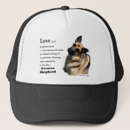 German Shepherd Art Gifts Trucker Pet