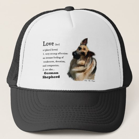 German Shepherd Art Gifts Trucker Pet (Voorkant)