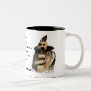 German Shepherd Art Gifts Tweekleurige Koffiemok