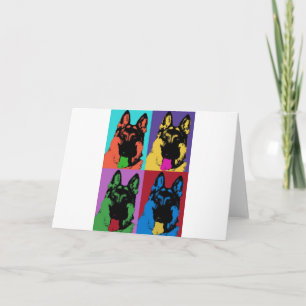 German Shepherd Art Kaart