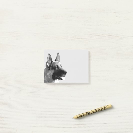 German Shepherd Art Post-it® Notes (Op bureau)