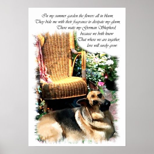 German Shepherd Art Print (Voorkant)