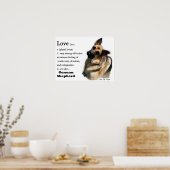 German Shepherd Art Print (Keuken)