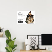 German Shepherd Art Print (Thuiskantoor)
