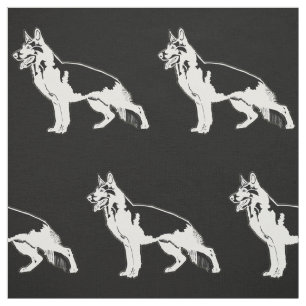 German Shepherd Art Stof