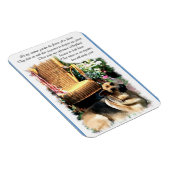 German Shepherd Art Summer Garden Magneet (Rechterzijde)