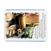 German Shepherd Art Summer Garden Magneet (Horizontaal)