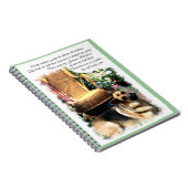 German Shepherd Art Summer Garden Notitieboek (Rechterzijde)