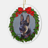 German Shepherd Art van Glenda S. Harlan Keramisch Ornament (Links)